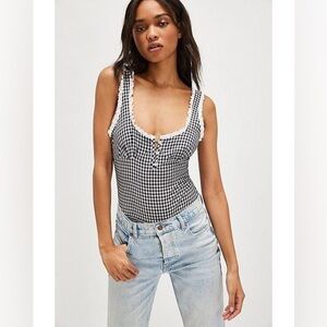 New Free People Cassie Bodysuit